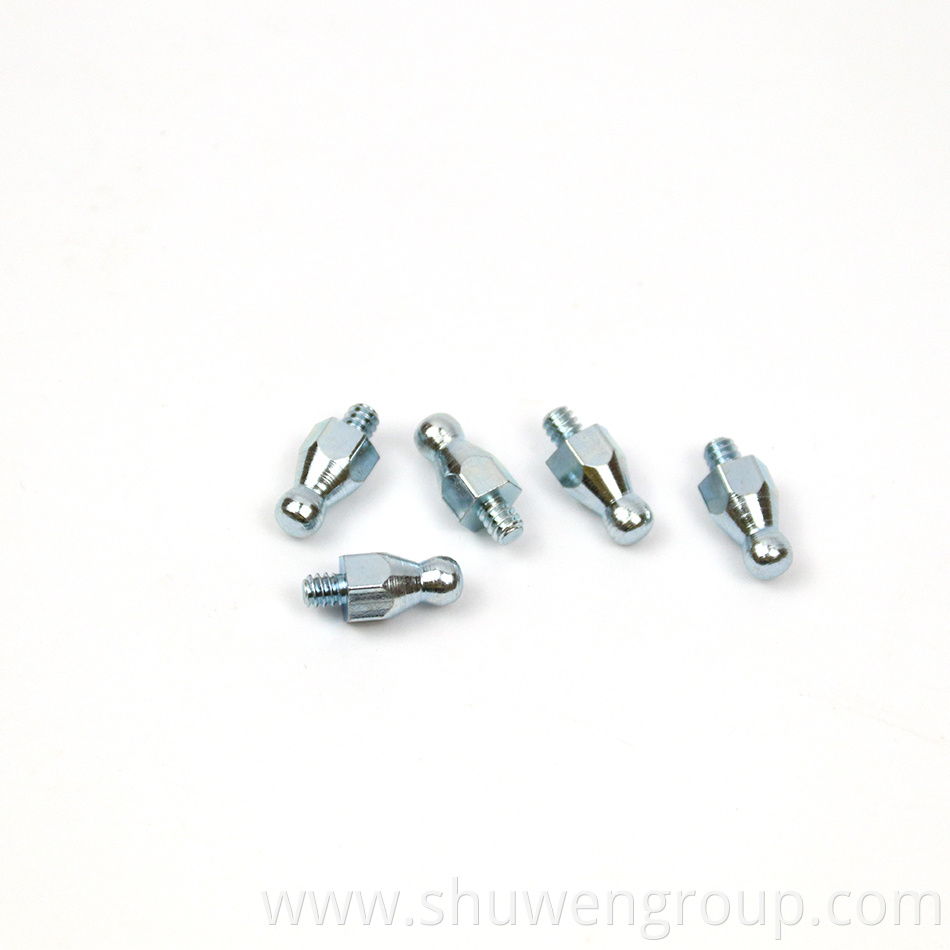 Carbon zinc steel CNC processed ball head screws